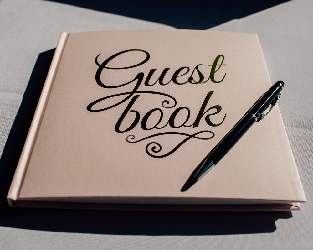 traditional guest book